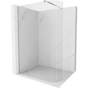 Ścianki i drzwi prysznicowe - Mexen Kioto ścianka prysznicowa zaokrąglona 100 x 200 cm, transparent 8 mm, chrom - miniaturka - grafika 1