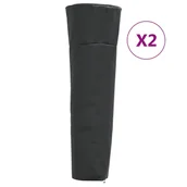 Poduszki ogrodowe - vidaXL Pokrowce na grzejnik w kształcie piramidy, 2 szt., 86x47x241 cm - miniaturka - grafika 1