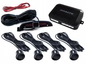 Czujniki parkowania - Czujniki Parkowania Cofania Zestaw Parktronic Hoalte 12V Czarne Sensory Tył - miniaturka - grafika 1