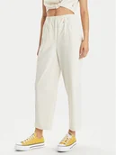 Spodnie damskie - Champion Spodnie materiałowe 117110 Beżowy Relaxed Fit - miniaturka - grafika 1