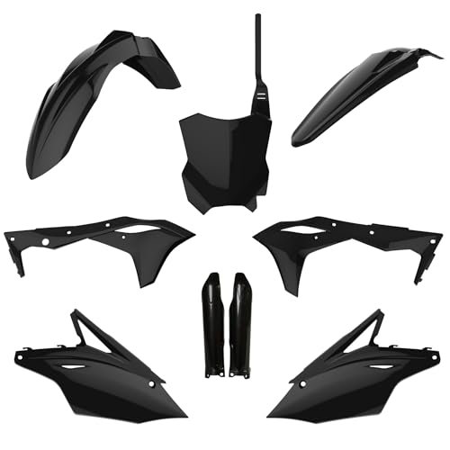 POLISPORT KAWASAKI 91491 kompletny zestaw z tworzywa sztucznego (C/osłony widelca) czarny