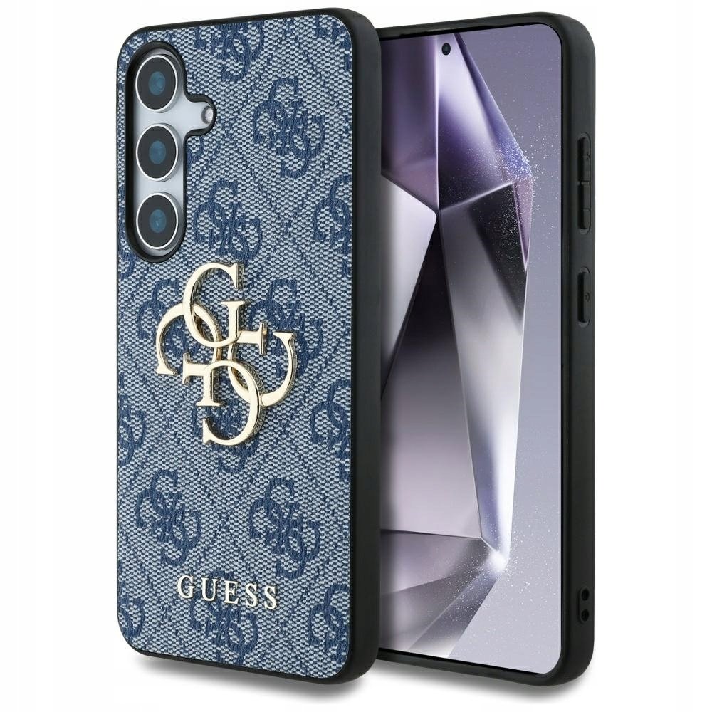 Guess Etui Hardcase 4G Big Metal Logo do Galaxy S25, niebieskie