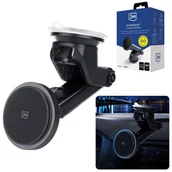 Uchwyty samochodowe do telefonów - Uchwyt samochodowy z MagSafe 3mk Car MagCharger™ for Window & Dashboard - miniaturka - grafika 1