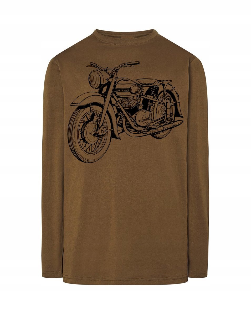 Longsleeve fajny nadruk Motor Motocykl r.S