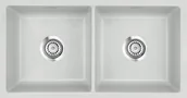 Zlewozmywaki - SystemCeram MERA TWIN-F/O ALU 76 (51620176) - miniaturka - grafika 1