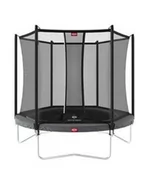 Trampoliny - Berg Trampolina ogrodowa Favorit z siatką zabezpieczającą Comfort 200 cm grau 35.07.33.00 - miniaturka - grafika 1