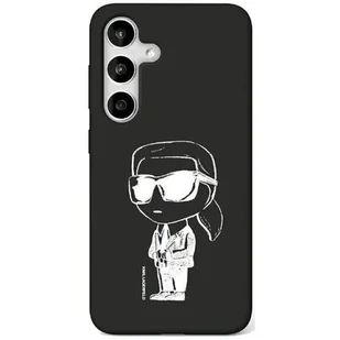 Etui KARL LAGERFELD Silicone Graffiti Ikonik Printed Logo MagSafe do Samsung Galaxy S25 Czarny - Etui i futerały do telefonów - miniaturka - grafika 1