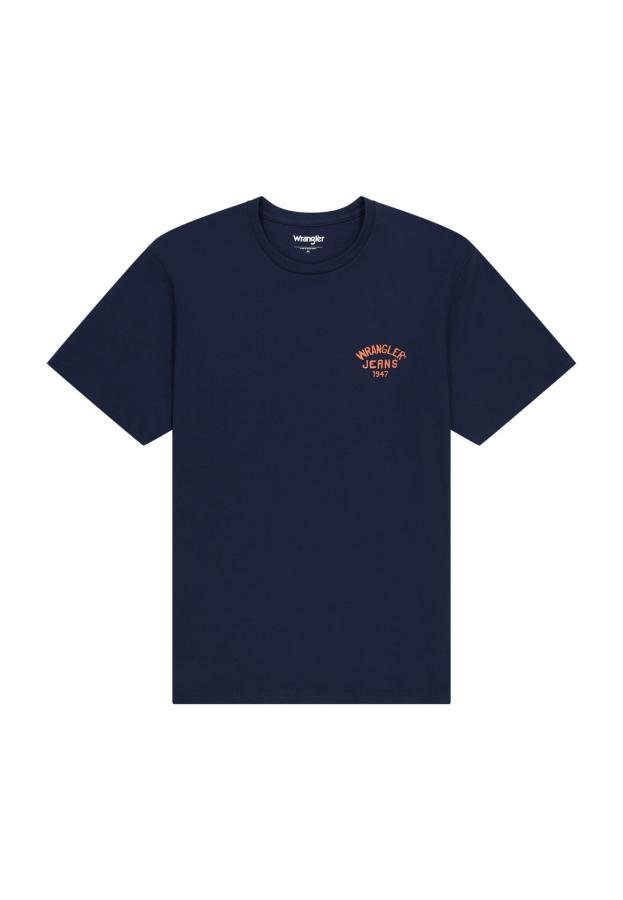 KOSZULKA T-SHIRT MĘSKI WRANGLER 112362807 SMALL LOGO TEE NAVY L