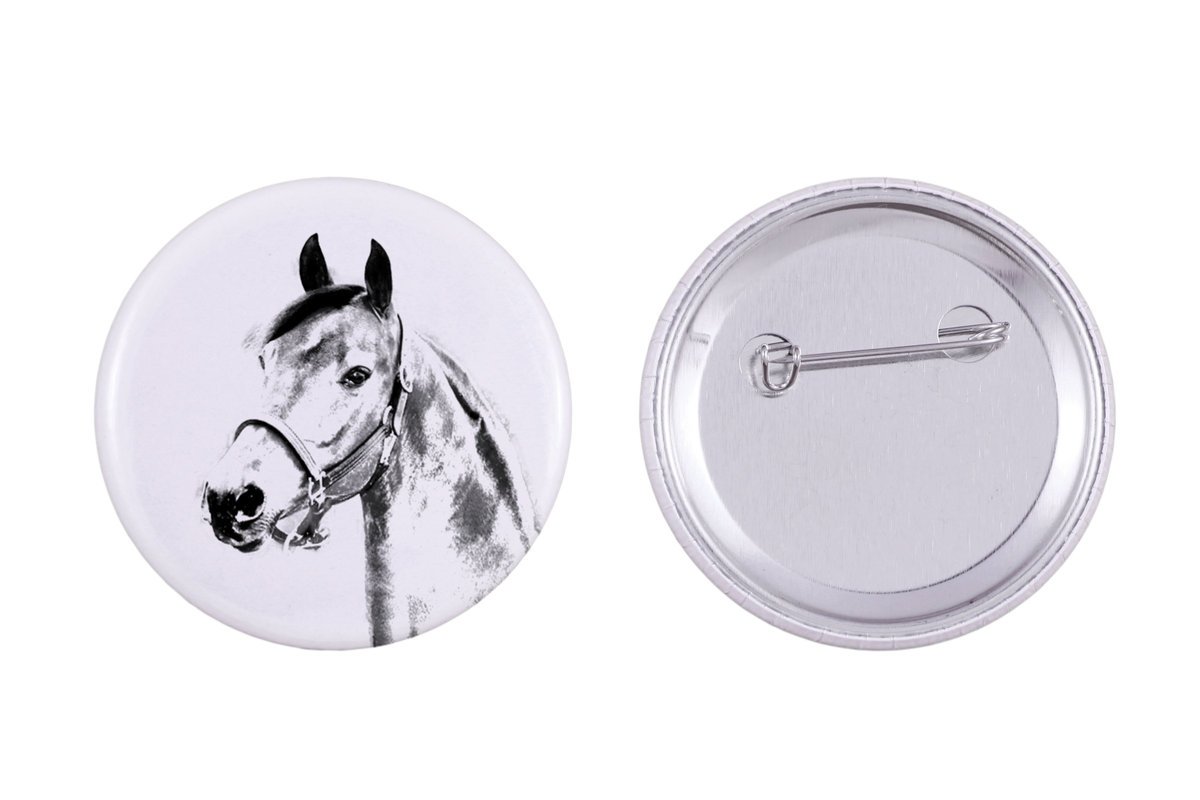 Koń rasy Morgan - ozdoba koszuli, przypinka do torby, idealny prezent z możliwościa dodanie swojej grafiki marki Art-Dog