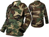 Bluzy dla dziewczynek - Bluza Dziecięca Wojskowa Mil-Tec BDU Kids Moro Camo Woodland XXL - miniaturka - grafika 1