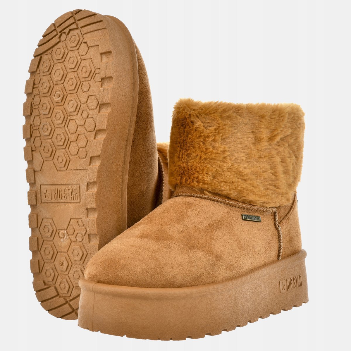 ŚNIEGOWCE DAMSKIE NA PLATFORMIE BIG STAR BUTY ZIMOWE OO274A106 AW24