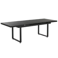Stoły - Stół ogrodowy rozkładany 180/240 x 90 cm czarny VALCANETTO - miniaturka - grafika 1