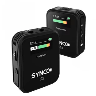 Synco Synco G2 A1 bezprzewodowy system mikrofonowy z ekranem 2.4 GHz - Kamery cyfrowe - akcesoria - miniaturka - grafika 2