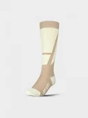 Skarpetki damskie - Damskie skarpetki narciarskie 4F 4FWAW24UFSOF149 - beżowe - miniaturka - grafika 1