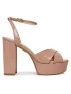 Sandały damskie - Buffalo Sandały Jessie 1291607 Różowy - miniaturka - grafika 1