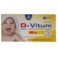 Witaminy i minerały - Oleofarm D-Vitum witamina D dla niemowląt 96 szt. - miniaturka - grafika 1