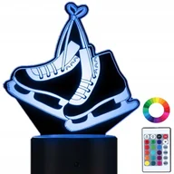 Lampy stojące - Lampka Nocna 3D LED Łyżwy Figurowe Grawer Prezent - miniaturka - grafika 1