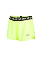 Spodnie sportowe damskie - 4F Szorty funkcyjne w kolorze jasnozielonym - miniaturka - grafika 1
