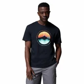 Koszulki męskie - T-shirt męski Columbia Path Lake Graphic Tee II black/circular linescape - L - miniaturka - grafika 1