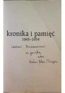 Kronika i pamięć od 1945 do 1954 Kronika szkolna pańśtwowego gimnazjum w Gdańsku - Biografie i autobiografie - miniaturka - grafika 1