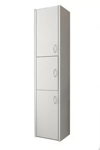 Słupek Łazienkowy Adaś 3D Biały 40 Cm - Meble łazienkowe - miniaturka - grafika 1