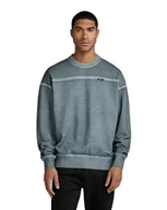Bluzy męskie - G-STAR RAW Bluza męska Garment Dyed Loose R Sw, Szary (Axis Gd D23881-d249-g083), L - miniaturka - grafika 1