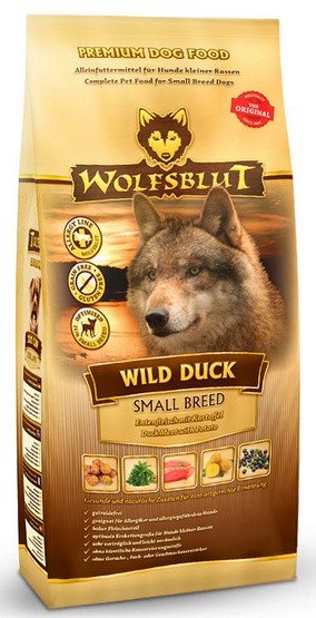 Karma sucha dla psa WOLFSBLUT Wild Duck Small Breed, 2 kg