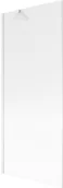 Parawany nawannowe - Mexen Next parawan nawannowy 1-skrzydłowy 80 x 150 cm, prążki, biały - 895-080-000-00-09-20 - miniaturka - grafika 1
