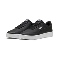 Sneakersy męskie - Męskie Sneakersy PUMA COURT CLASSIC CLEAN 40222303 – Czarny - miniaturka - grafika 1