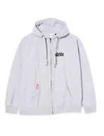 Bluzy męskie - Marvel Męska bluza z kapturem Black Panther Symbol Zipped Hood z kapturem, Sports Grey, XXL - miniaturka - grafika 1