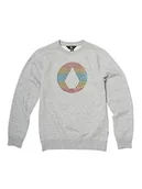 Bluzy dla chłopców - Volcom Bluza chłopięca Stone Crew szary Erikafiolet XL - miniaturka - grafika 1
