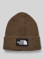 Czapki męskie - Czapka beanie z imitacji dzianiny z naszywką z logo model ‘Box’ - miniaturka - grafika 1