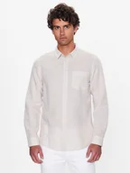 Koszule męskie - Calvin Klein Koszula K10K108664 Beżowy Regular Fit - miniaturka - grafika 1