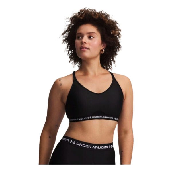Biustonosz damski Under Armour Crossback Low Bra Ultimate Black/White XL