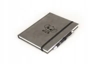 Planery - SŁOŃ Notes długopis kratka Nubuk szary CZA14 - miniaturka - grafika 1