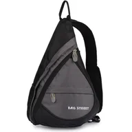 Plecaki - Plecak sportowy mały lekki na ramię pojemny do biegania rower żagle lekki szary T18 - Bag Street - miniaturka - grafika 1