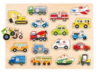 Układanki dla dzieci - Lelin Lelin, układanka Transport - miniaturka - grafika 1