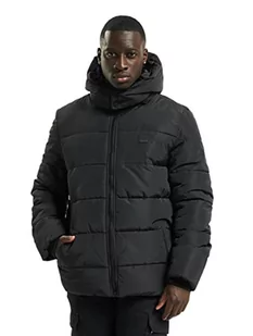 Urban Classics Męska kurtka puchowa z kapturem, kurtka zimowa, pikowana kurtka z podszewką z odpinanym kapturem, w wielu kolorach, rozmiary S-5XL, czarny, 4XL - Kurtki męskie - miniaturka - grafika 1
