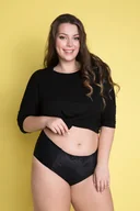 Majtki damskie - Figi Agat Czarne (Rozmiar L) - miniaturka - grafika 1