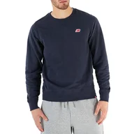 Bluzy sportowe męskie - Bluza New Balance MT13661ECL - granatowa - miniaturka - grafika 1