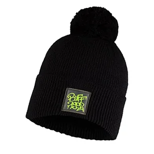 Buff Unisex Youth DEIK czarna czapka dzianinowa dla dzieci, rozmiar uniwersalny - Czapki damskie - miniaturka - grafika 1