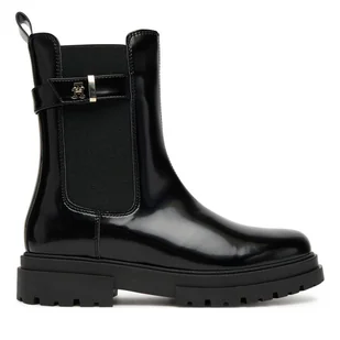 Botki Tommy Hilfiger Chelsea Boot T4A5-34029-1453 Czarny - Buty dla dziewczynek - miniaturka - grafika 1