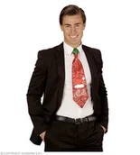 Gadżety na imprezę - Krawat Brokatowy Czerwony - miniaturka - grafika 1