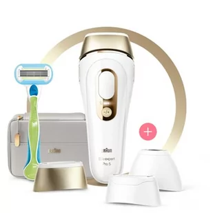 Depilator Braun PL5257 Silk-expert Pro 5 IPL Liczba poziomów mocy 10, Biały/Złoty, Przewodowy - Depilatory i golarki damskie - miniaturka - grafika 2