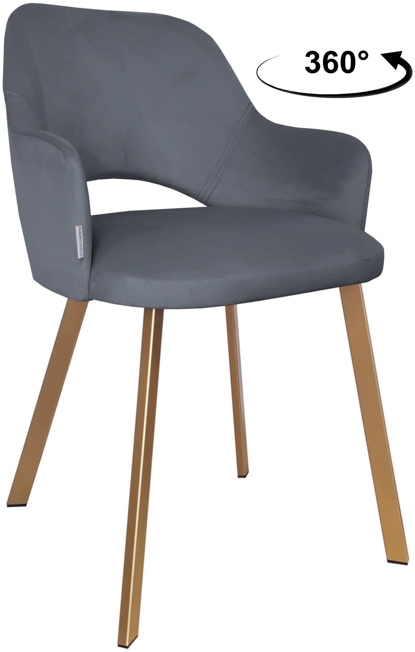 Krzesło obrotowe Milano podstawa Profil złota BL14