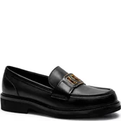 Półbuty damskie - Guess Skórzane loafersy SHUTTLE - miniaturka - grafika 1