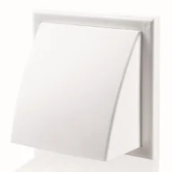 Wentylatory przemysłowe - Vents Wylot ścienny z okapem 187 x 101 mm fi 125 mm brązowy - miniaturka - grafika 1