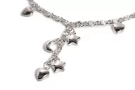 Naszyjniki - Naszyjnik Charms: Serce, Gwiazdy I Księżyc - miniaturka - grafika 1