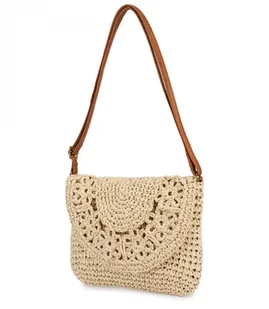 Stylowa mała torebka kopertówka na ramię ozdobna klapa z kwiatuszkami - Torebki damskie Stylowa mała torebka kopertówka na ramię ozdobna klapa z kwiatuszkami - Torebki damskie - miniaturka - grafika 1