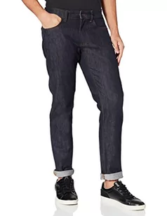 Camel Active Męskie Spodnie Jeansowe Slim Fit Madison, Ciemnoniebieski (Raw Denim), 46W / 32L - Spodenki męskie - miniaturka - grafika 1